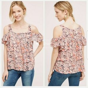 Anthro Maeve Hana Floral Blouse Sz S